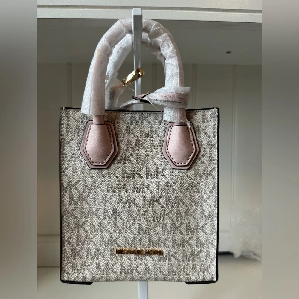 Michael Kors Mercer XS Crossbody Handbag Shopper Bag Powder Blush